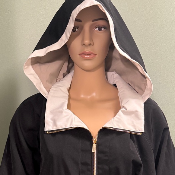 BNWT Jones NY Black and Tan Hooded Jacket size 2XL - Picture 3 of 13